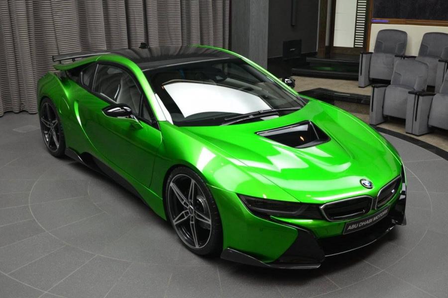 BMW i8 in Lava Green by AC Schnitzer and Abu Dhabi Motors '2016